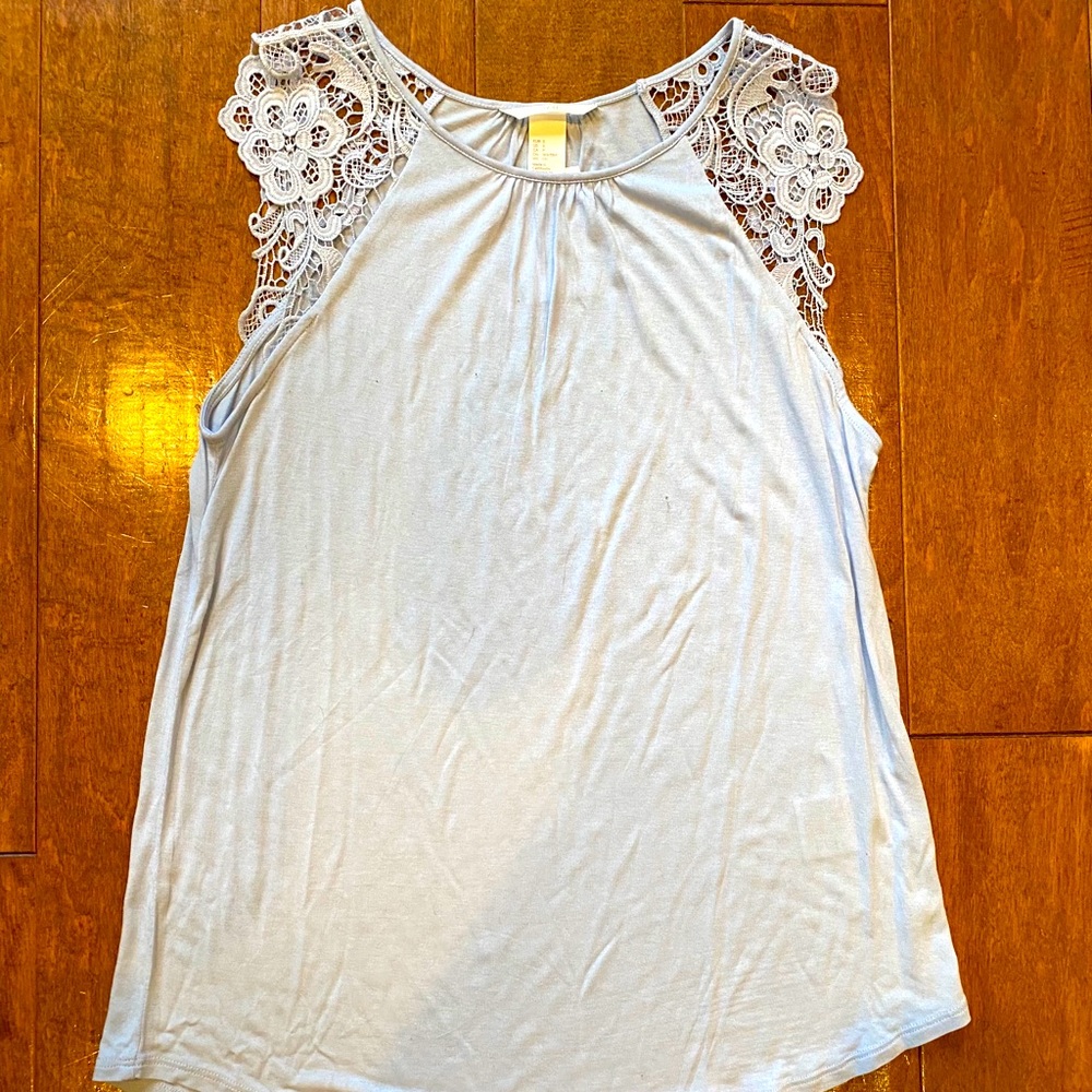 Lace blue H&M Top